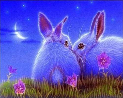 Diamond Painting - Cute Rabbits – Figured'Art