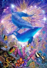 Load image into Gallery viewer, Diamond Painting | Diamond Painting - Dolphins | animals Diamond Painting Animals dolphins | FiguredArt