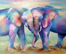 Load image into Gallery viewer, Diamond Painting | Diamond Painting - Elephants Love | animals Diamond Painting Animals elephants | FiguredArt