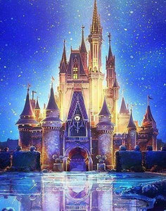 Diamond Painting | Diamond Painting - Fairy Castle | castles Diamond Painting Discover the World discover the world | FiguredArt