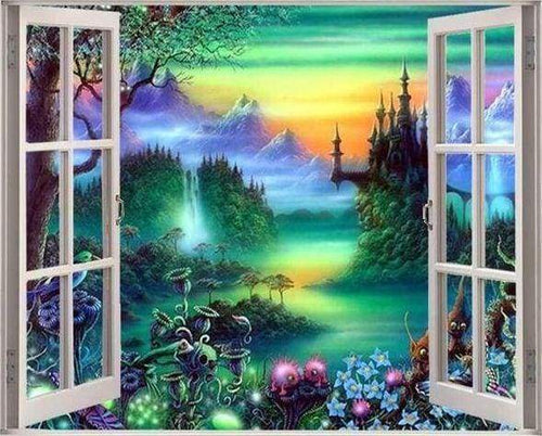 Diamond Painting | Diamond Painting - Fairy View | Diamond Painting Landscapes landscapes | FiguredArt