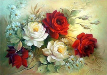 Load image into Gallery viewer, Diamond Painting | Diamond Painting - Flower Arrangement red and white | Diamond Painting Flowers flowers | FiguredArt