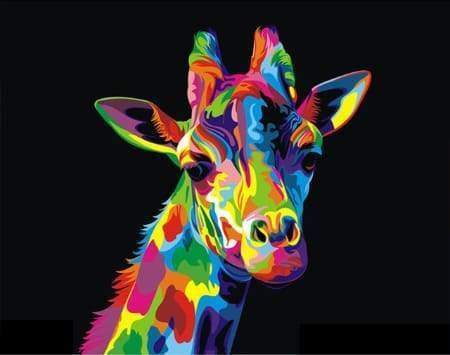 Diamond Painting | Diamond Painting - Giraffe Pop Art | animals Diamond Painting Animals giraffes pop art | FiguredArt