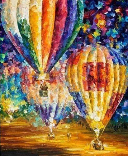 Diamond Painting | Diamond Painting - Hot Air Balloon | Diamond Painting Landscapes landscapes | FiguredArt