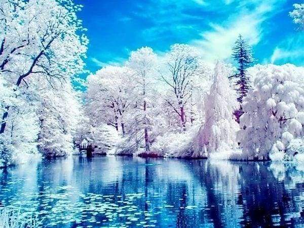 Diamond Painting - Lake in Winter – Figured'Art