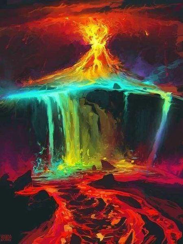 Diamond Painting | Diamond Painting - Lava | Diamond Painting Landscapes landscapes | FiguredArt