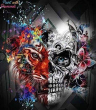 Load image into Gallery viewer, Diamond Painting | Diamond Painting - Lion and Skull | animals Diamond Painting Animals lions | FiguredArt