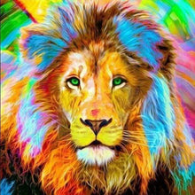 Load image into Gallery viewer, Diamond Painting | Diamond Painting - Lion Multicolor | animals Diamond Painting Animals lions | FiguredArt