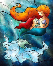 Load image into Gallery viewer, Diamond Painting | Diamond Painting - Little Mermaid Stained Glass | Diamond Painting Romance romance | FiguredArt