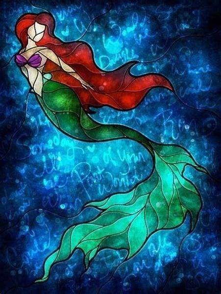 Diamond Painting | Diamond Painting - Mermaid under the Water | Diamond Painting Romance romance | FiguredArt