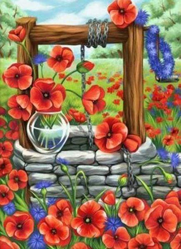 Diamond Painting | Diamond Painting - Poppies | Diamond Painting Flowers flowers | FiguredArt