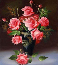 Load image into Gallery viewer, Diamond Painting | Diamond Painting - Rose Vase | Diamond Painting Flowers flowers | FiguredArt