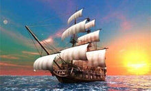 Load image into Gallery viewer, Diamond Painting | Diamond Painting - Sailboat at Daybreak | Diamond Painting Ships ships | FiguredArt