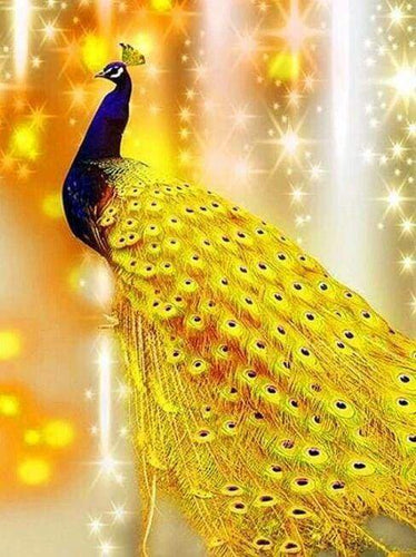 Diamond Painting | Diamond Painting - Shimmering Peacock | animals Diamond Painting Animals peacocks | FiguredArt