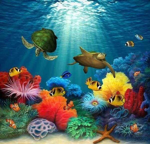 Diamond Painting | Diamond Painting - Under the Sea | animals Diamond Painting Animals | FiguredArt