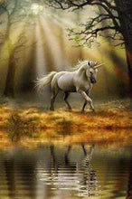 Load image into Gallery viewer, Diamond Painting | Diamond Painting - Unicorn on the Waters Edge | animals Diamond Painting Animals unicorns | FiguredArt