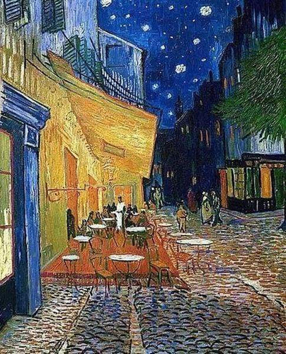 Diamond Painting | Diamond Painting - Van Gogh Terrace Café | Diamond Painting Famous Paintings famous paintings van gogh | FiguredArt