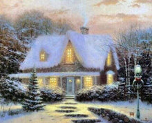 Load image into Gallery viewer, Diamond Painting | Diamond Painting - Winter Chalet in the snow | Diamond Painting Landscapes landscapes winter | FiguredArt