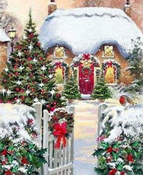 Diamond Painting - Winter House – Figured'Art