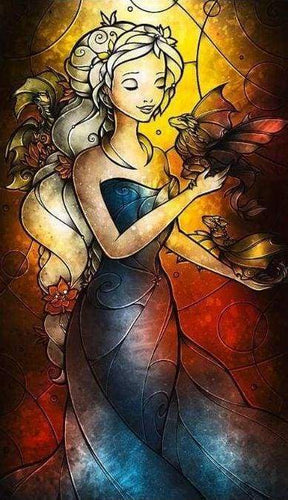 Diamond Painting | Diamond Painting - Women Stained Glass | Diamond Painting Romance romance | FiguredArt