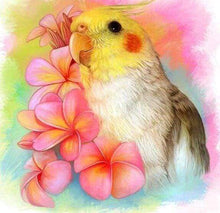 Load image into Gallery viewer, Diamond Painting | Diamond Painting - Yellow Bird and Flowers | animals birds Diamond Painting Animals Diamond Painting Flowers flowers |