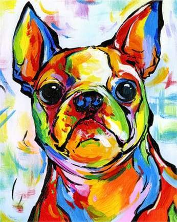 Abstract Dog Art hotsell Portrait 8.5 x 11 - Original Art