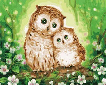 Load image into Gallery viewer, paint by numbers | Family of Owls | animals easy owls | FiguredArt