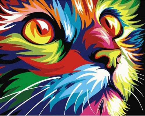 paint by numbers | Feline Pop Art | animals easy Pop Art | FiguredArt