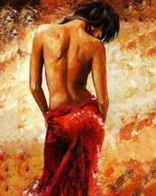 Load image into Gallery viewer, paint by numbers | Female bare back | advanced nude romance | FiguredArt