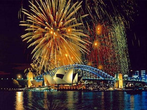 paint by numbers | Fireworks in Sydney | advanced cities | FiguredArt