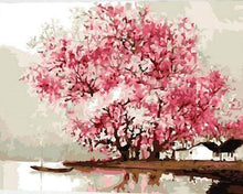 Load image into Gallery viewer, paint by numbers | Flowering trees during Spring | intermediate romance trees | FiguredArt