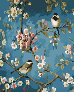 paint by numbers | Flowers and Birds | animals birds easy flowers | FiguredArt