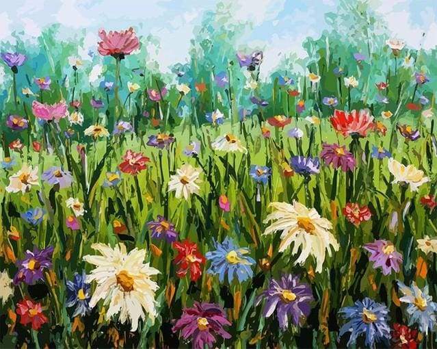 Paint by Numbers - Flowers in the Countryside – Figured'Art