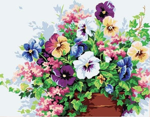 paint by numbers | Flowers with multiple colors | easy flowers | FiguredArt