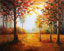 Load image into Gallery viewer, paint by numbers | Forest in Autumn | advanced landscapes | FiguredArt