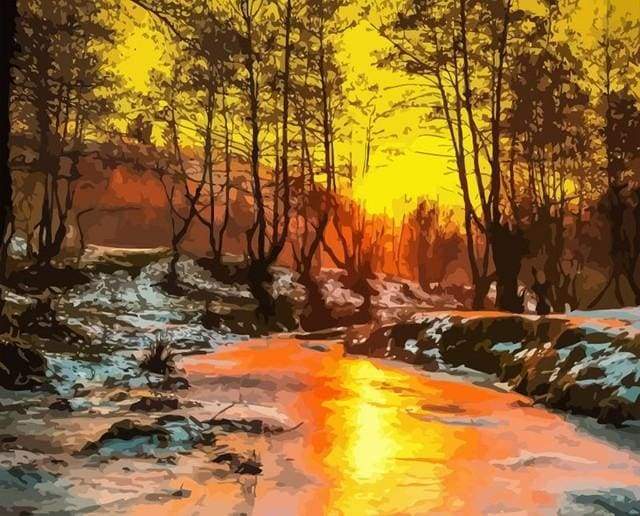 Paint by Numbers - Frozen River – Figured'Art