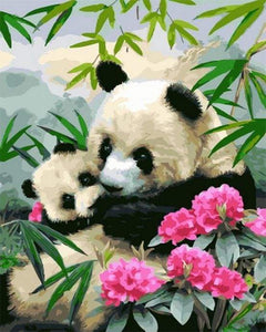 paint by numbers | Giant pandas | animals easy pandas | FiguredArt