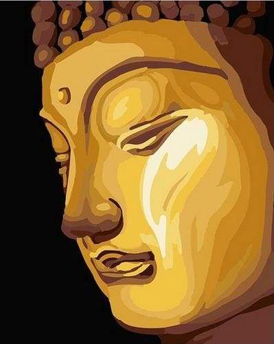paint by numbers | Golden Buddha | beginners easy portrait religion | FiguredArt