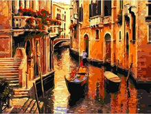 Load image into Gallery viewer, paint by numbers | Gondolas in Venice | cities intermediate | FiguredArt