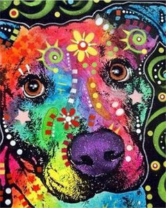 paint by numbers | Head Dog Star | advanced animals dogs | FiguredArt