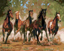 Load image into Gallery viewer, paint by numbers | Horses in the Ranch | animals horses intermediate | FiguredArt