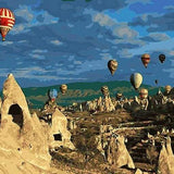 paint by numbers | Hot Air Balloon in Turkey | advanced landscapes | FiguredArt