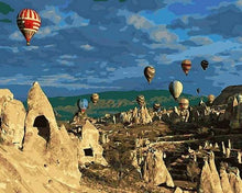 Load image into Gallery viewer, paint by numbers | Hot Air Balloon in Turkey | advanced landscapes | FiguredArt