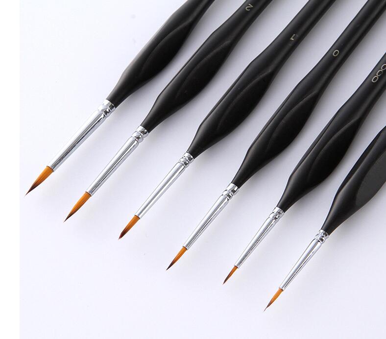 Set of 6 High Quality Professional Paint Brushes – Figured'Art
