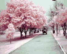 Load image into Gallery viewer, paint by numbers | Kyoto Spring Cherry | cities intermediate landscapes romance | FiguredArt