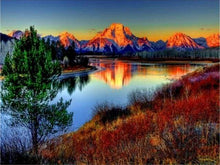 Load image into Gallery viewer, paint by numbers | Lake and Mountain | advanced landscapes | FiguredArt