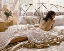 Load image into Gallery viewer, paint by numbers | Laziness and Early Morning | advanced nude | FiguredArt