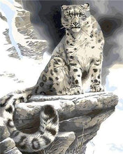 Load image into Gallery viewer, paint by numbers | Leopard in the Mountain | animals intermediate leopards | FiguredArt