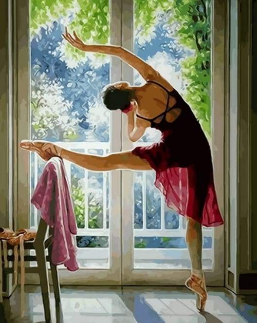 paint by numbers | Morning Dancer | dance intermediate | FiguredArt