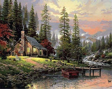 Load image into Gallery viewer, paint by numbers | Mountain Lodge | advanced landscapes | FiguredArt